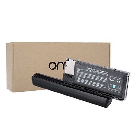 OMCreate Laptop Battery for Dell Latitude D630 D620, fits P/N PC764 PP18L - 12 Months Warranty [9-Cell Li-ion]