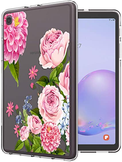 MoKo Tablet Case Compatible with Galaxy Tab A 8.4 2020, TPU Shock-Proof Flexible Shell Cover Case Fits Samsung Galaxy Tab A 8.4 2020 Model SM-T307 (Verizon/T-Mobile/Sprint) – Blooming Flowers