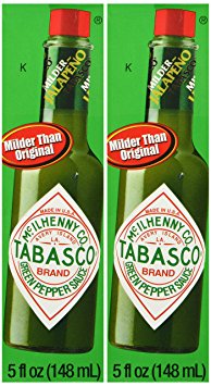 Tabasco Brand Green Jalapeno Pepper Sauce Pack of 2