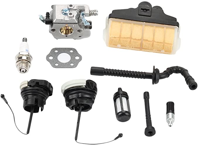 Harbot Carburetor for Stihl 021 023 025 MS210 MS230 MS250 Chainsaw WT286 with Air Filter Fuel Oil Cap Tune Up Kit