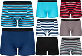 6 Pairs of Boys Boxer Shorts Super Quality Underwear Boxers Ages 2-15