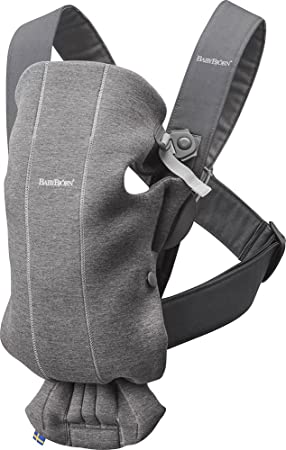 BABYBJÖRN Baby Carrier Mini, 3D Jersey, Dark Grey