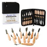 Palette Painting Knife Set- 12 Stainless Steel Art Palette Knives with Carrying Case