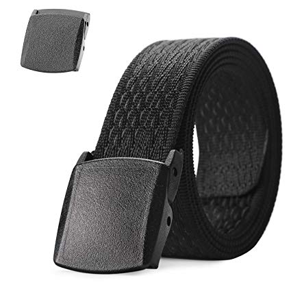 JASGOOD Nylon Canvas Breathable Military Tactical Men Waist Belt With Plastic Buckle