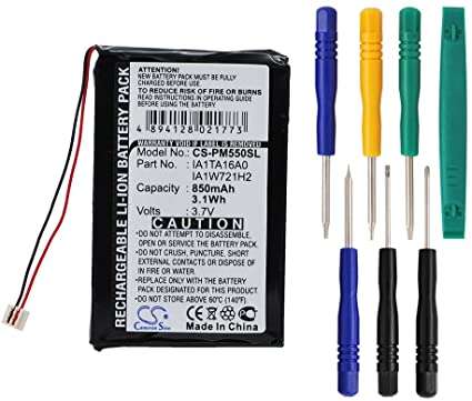 Cameron Sino 850mAh Battery for Palm M550, Tungsten T1, Tungsten T2, Tungsten T3, Zire 31, Zire 71, Zire 72, Zire 72s with 7/pcs Toolskits