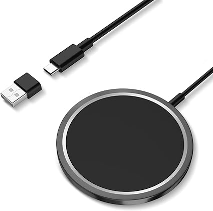 Mogsafe Wireless Charger,Magnetic Charging Pad Compatible with iPhone 15/14/14 Plus/14 Pro/14 Pro Max/iPhone 13/13 Pro/13 Pro Max/13 Mini, 12/12 Pro/12 Pro Max/12 Mini,AirPods 2 etc