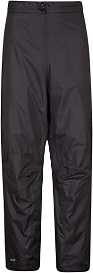 Mountain Warehouse Spray Short Waterproof Trousers - Taped Seams Rain Pants, Ripstop, Half Leg Zip