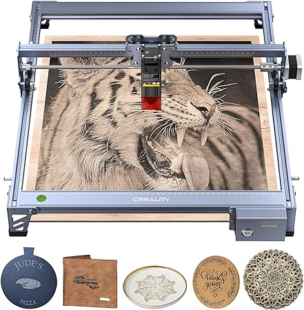 Creality 72W Laser Engraver, 7.5W Output Power Laser Cutter, DIY Higher Accuracy Laser Engraving Machine, CNC Machine Laser Engraver for Wood, Metal, Acrylic, Leather etc