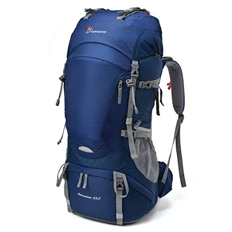 Mountaintop 55L/65L Internal Frame Backpack Hiking Backpack with Rain Cover-5822III