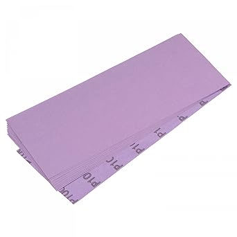 uxcell 10 Pcs Purple Sanding Sheets 10000 Grit 9" x 3.7" Aluminum Oxide Sandpapers Wet Dry Polish for Wood Metal Paint Finishing