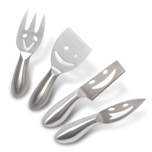 Color Cuisine Smile 4 pc Cheese Knife Set