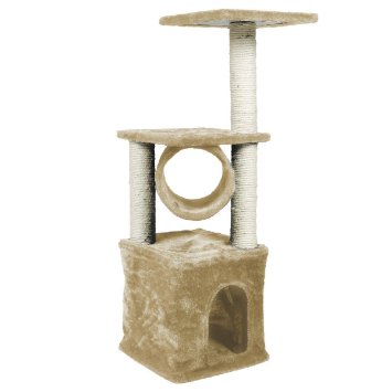 Pingkay Deluxe Cat Tree 36" Condo Furniture Scratching Post Pet House Play Toy 3 Colors