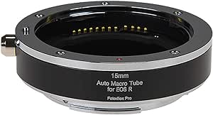 Fotodiox Pro Automatic Macro Extension Tube, 15mm Section - for Canon RF (EF-R) Mount MILC Cameras for Extreme Close-up Photography