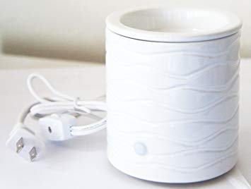 Aromatherapy Accessory Electric WAX WARMER Pot with AC Power Cord (OFF WHITE Color)