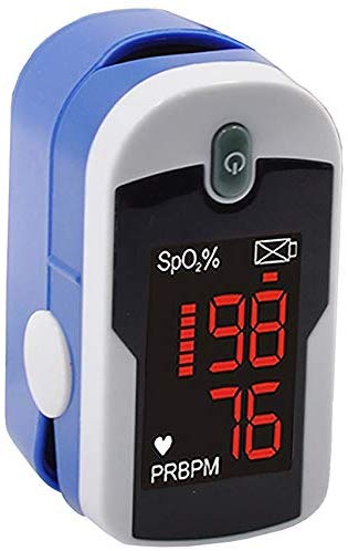 Concord Sapphire Fingertip Pulse Oximeter with Reversible Display, Carrying Case and Lanyard