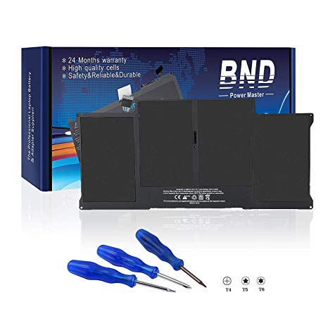 BND Laptop Battery Compatible Air 13" A1405(2012 Version) A1496 A1466(2013 Version) A1377(2010) A1369(2011) MC503 MC504 020-8143-A - 12 Months Warranty [7.6V 55Wh]