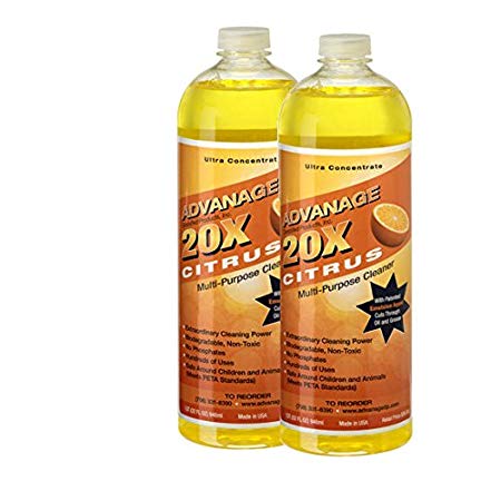 ADVANAGE 20X Multi-Purpose Cleaner Citrus 2 Pack - Manufacturer Direct - 20X is Our Newest Formula!