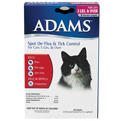 Adams Adams Flea and Tick Spot On for Cats