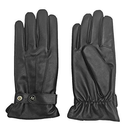 Best Winter MoDA Men's Mr. Chicago Genuine Leather Gloves with Touch function