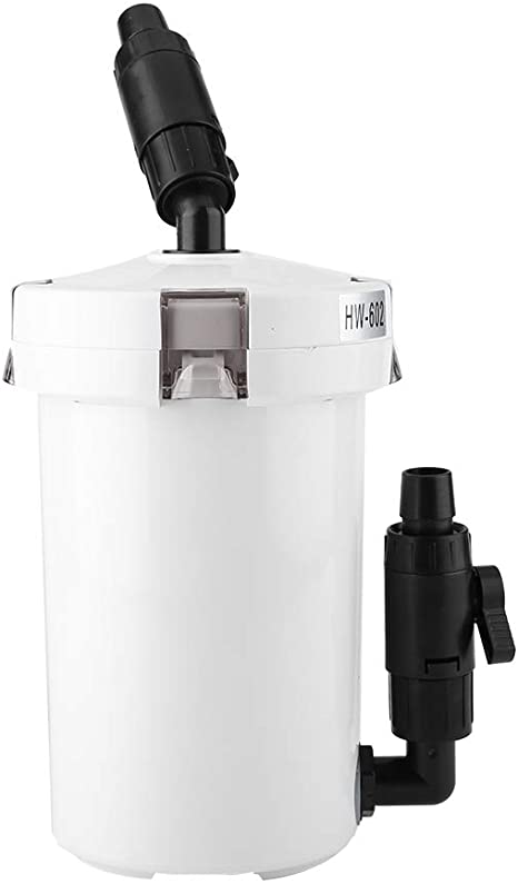 Aquarium Fish Tank External Canister Filter with Pump Table Mute Filters Bucket HW-602