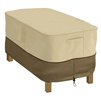 Classic Accessories Veranda Patio Coffee Table Cover - Durable and Water Resistant Outdoor Furniture Cover, Rectangular (55-121-011501-00)