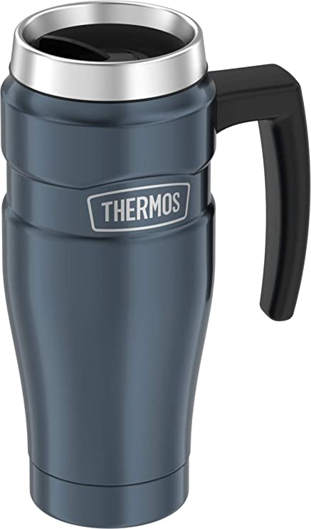 THERMOS Stainless King Vacuum-Insulated Travel Mug, 16 Ounce, Slate