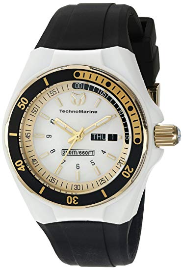 Technomarine Women's TM-115118 Cruise Sport Analog Display Swiss Quartz Black Watch