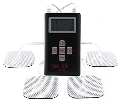 Santamedical Dual Channel TENS Unit / EMS Unit Electrotherapy Pain Relief Device