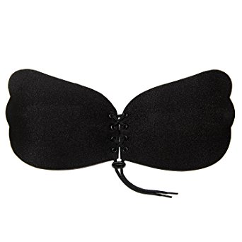 WingsLove Reusable Strapless Self Adhesive Silicone Invisible Push-up Bra Sexy Nubra