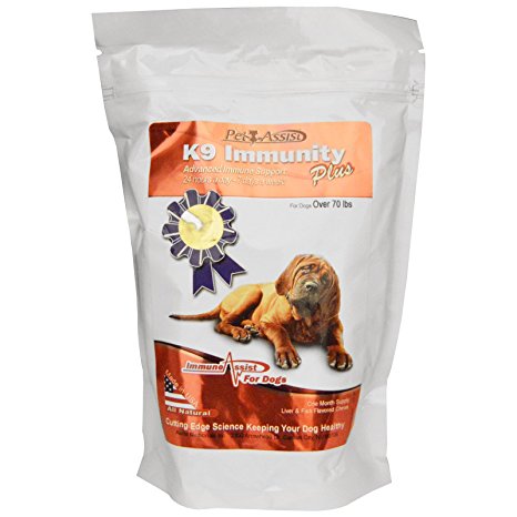 Aloha Medicinals - K9 Immunity Plus - Potent Immune Booster for Dogs Over 70 Pounds - 90 Soft Chews