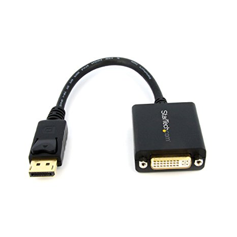 StarTech.com DisplayPort To DVI Adapter – Passive – 1080p -DP to DVI – Display Port to DVI-D Adapter