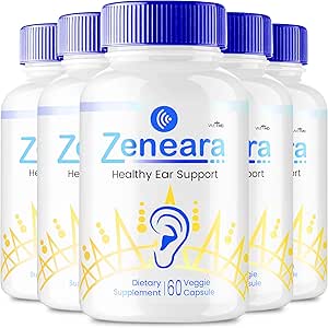 Zeneara Healthy Ear Support Supplement, Zeneara Tinnitus Treatment, Maximum Strength Zeneara Capsules for Ringing Ears, Advanced Formula Zeneara for Hearing Support Reviews (5 Pack)