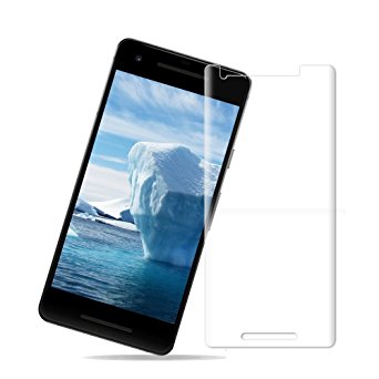 [1Pack]Google Pixel 2 Screen Protector,Hoperain [Tempered Glass] Screen Protector with [9H Hardness] [Crystal Clear] [Easy Bubble-Free] Installation][Full Screen Coverage]