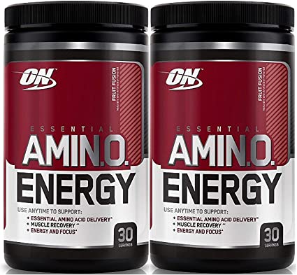 Optimum Nutrition Essential Amino Energy, Pack of Two 30 Servings (Fruit Fusion 2 x 30 Servings)