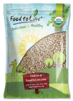 Food To Live  Organic Sunflower Seeds Raw No Shell 18 Pounds