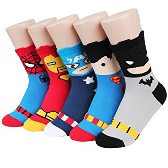 Socksense Super Heros Series Women's Socks 5pairs(5color)=1pack Made in Korea