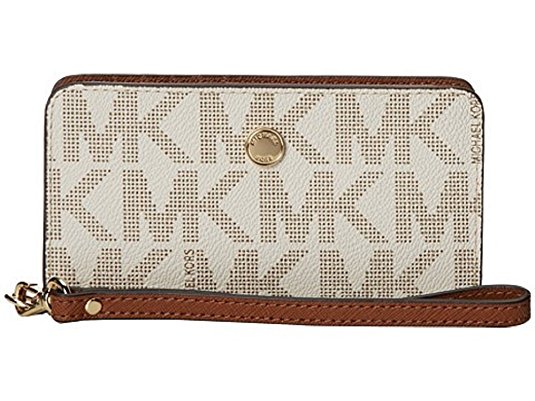 Michael Kors Jet Set Travel Slim Tech Wristlet, Vanilla