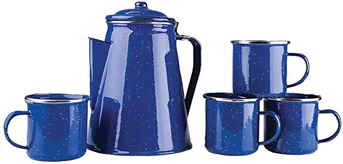 Stansport Enamel Percolator Mugs