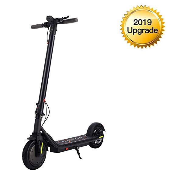 Electric Scooter 8.5" Solid Tire Foldable E-Scooter Max 15.5 MPH with 15 ° Climbing - 350W - LCD Waterproof Display - LED Light - 3 Speed Mode - for Adults & Teenagers & Commuters Folding Commuting