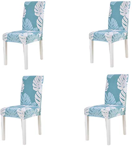 FORCHEER Chair Cover Strech Dining Chair Slipcovers Washable Removable Spandex Kitchen Room Chair Seat Covers