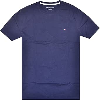 Tommy Hilfiger Wing Tip Crew Neck Short Sleeve Flag Logo T-Shirt, Navy, Large