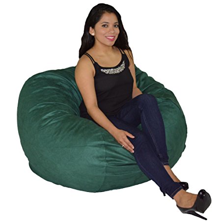 Bean Bag Chair 4'  with 20 Cubic Feet of Premium Foam inside a Protective Liner Plus Removable Machine Wash Microfiber Cover