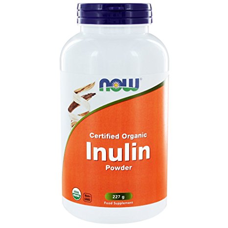 Now Foods Certified Organic Inulin Powder, 227 g