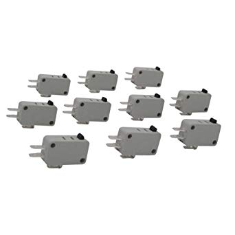 TWTADE / 10pcs Universal Microwave Door Oven Freezer Micro Limit Switch Series AC/DC 125V 250V V-15-1C25 Snap Action for Arduino