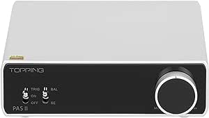 Topping PA5 II Speaker Amplifier Compact Desktop Amplifier Fully Balanced AMP (PA5 II, Silver)