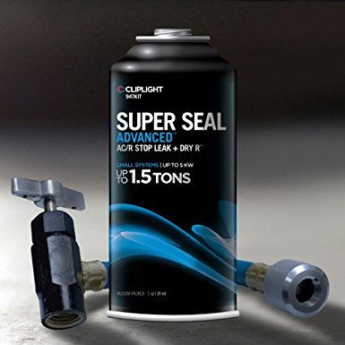 Cliplight Super Seal Advanced 947KIT - Permanently Seals & Prevents Leaks in A/C & Refrigeration Systems - Up to 1.5 TONS