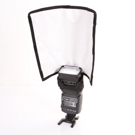 Foto4easy Foldable Universal Flash Diffuser Snoot Reflector Lambency For Canon Nikon (Large Size)