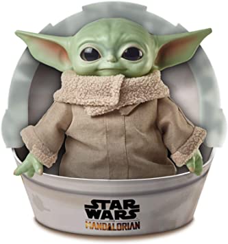 Mattel GWD85 Star Wars The Child Plush Toy, 11-inch Baby Yoda Soft Figure from The Mandalorian