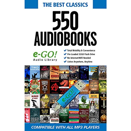e-GO! Library 550 Classic Audio Books, Blue
