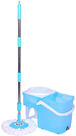 Original Hurricane Slide Spin Mop 360 - Machine Washable - Reach Every Nook and Cranny - Pivoting Mop Head - The Original Spin Mope